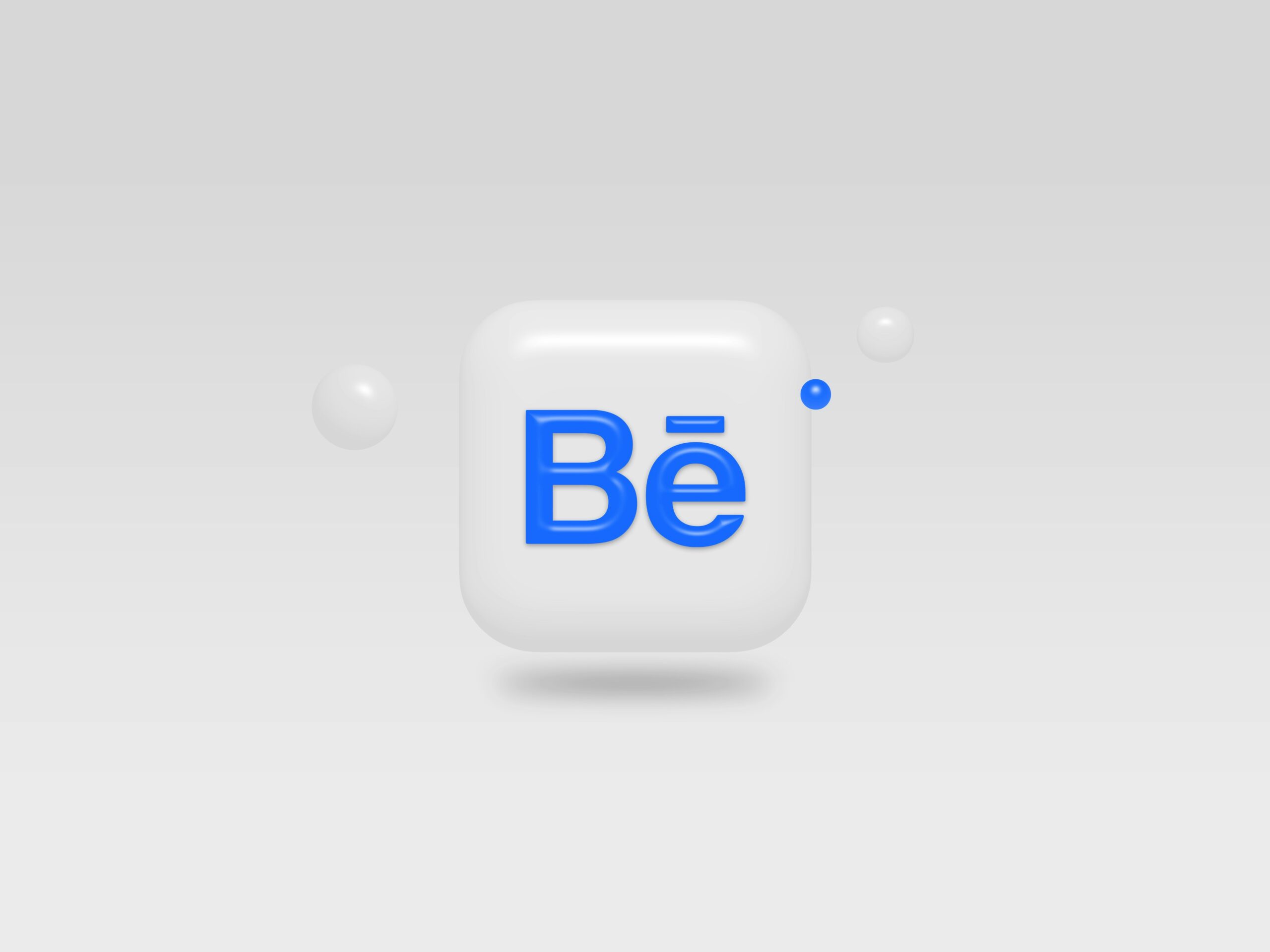 Behance logo on a white square. Marketing your Mobile Apps on Behance.
