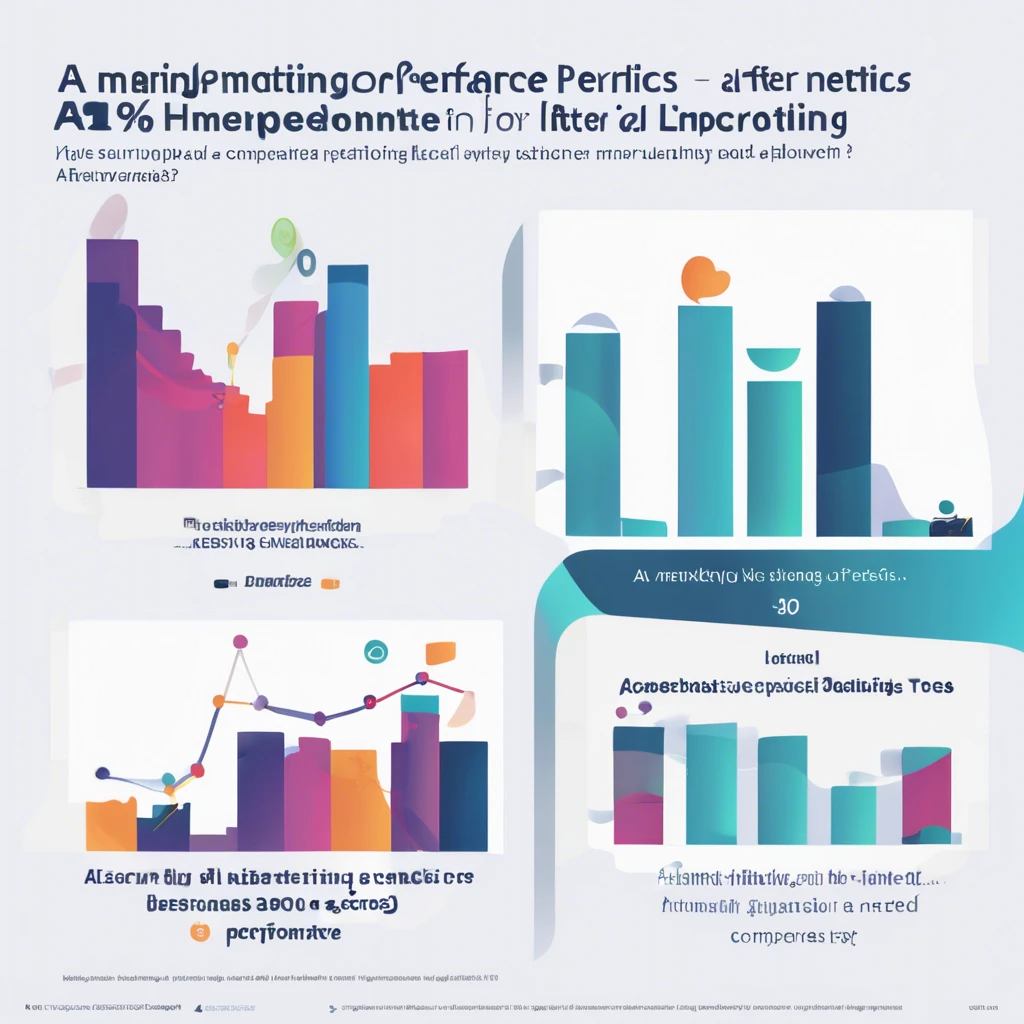 Graphs and charts illustrating AI marketing trends and data analysis.