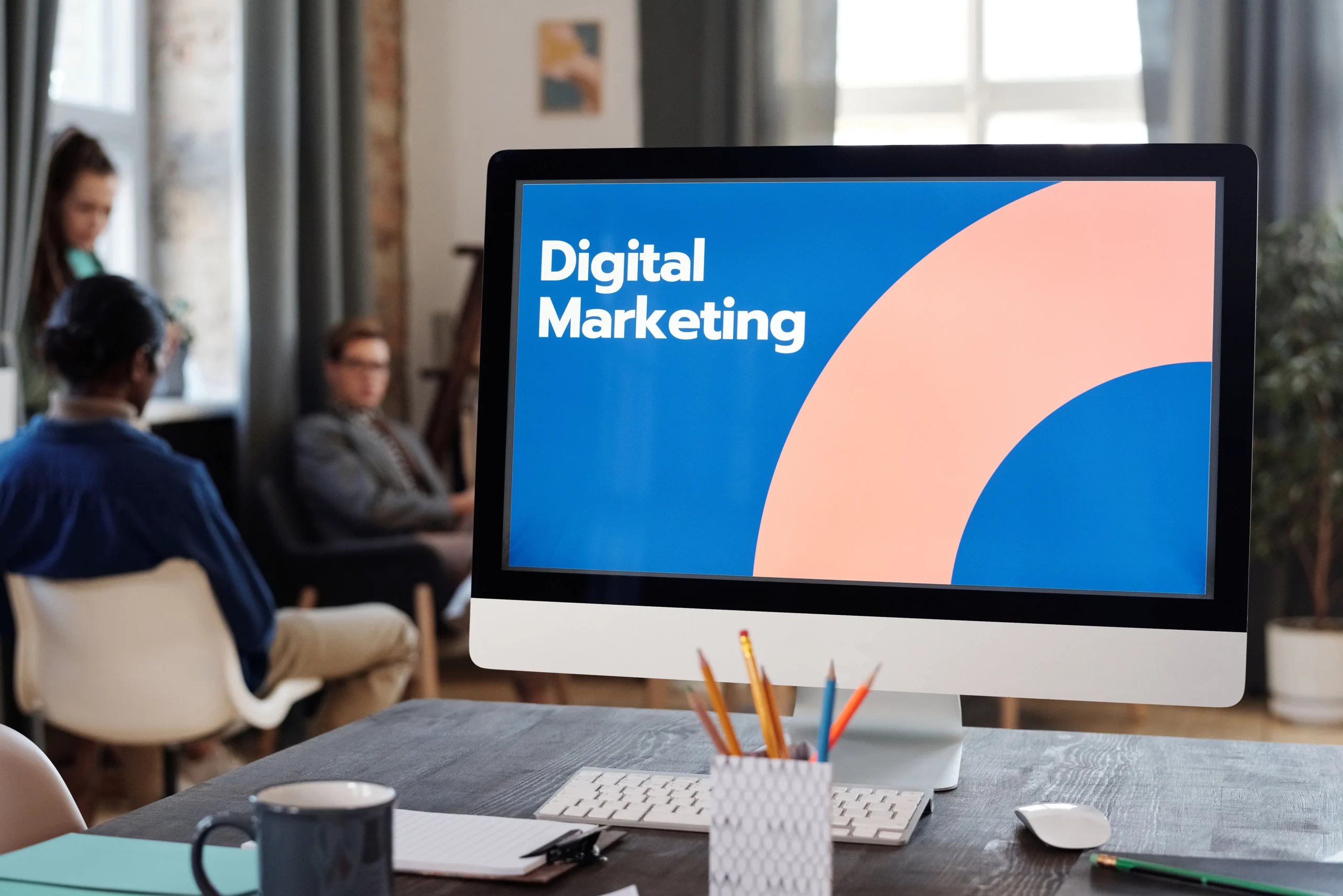 A graph depicting upward trends in website traffic, lead generation, and customer acquisition, showcasing the impact of effective digital marketing strategies. Alt text: Online presence growth through strategic digital marketing.