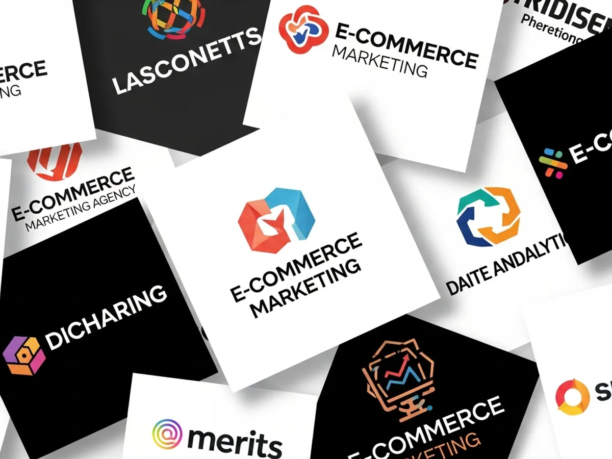 Collection of ecommerce marketing logos, showcasing the diversity and expertise of online advertising companies and ecommerce agencies.