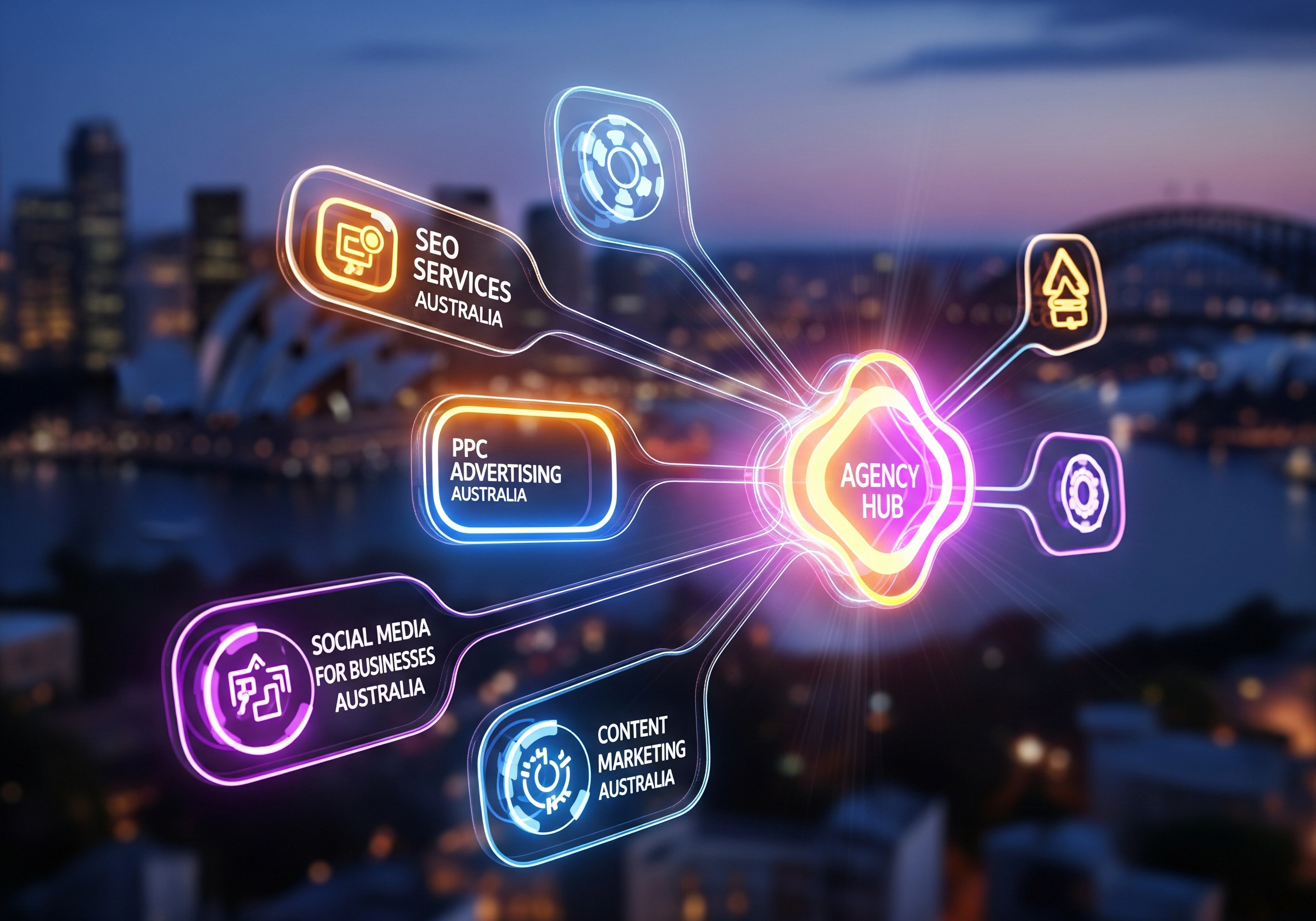 Digital marketing agency hub: SEO services, PPC, social media Australia